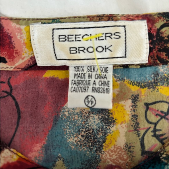 Floral print blouse 100% silk - Picture 2 of 5